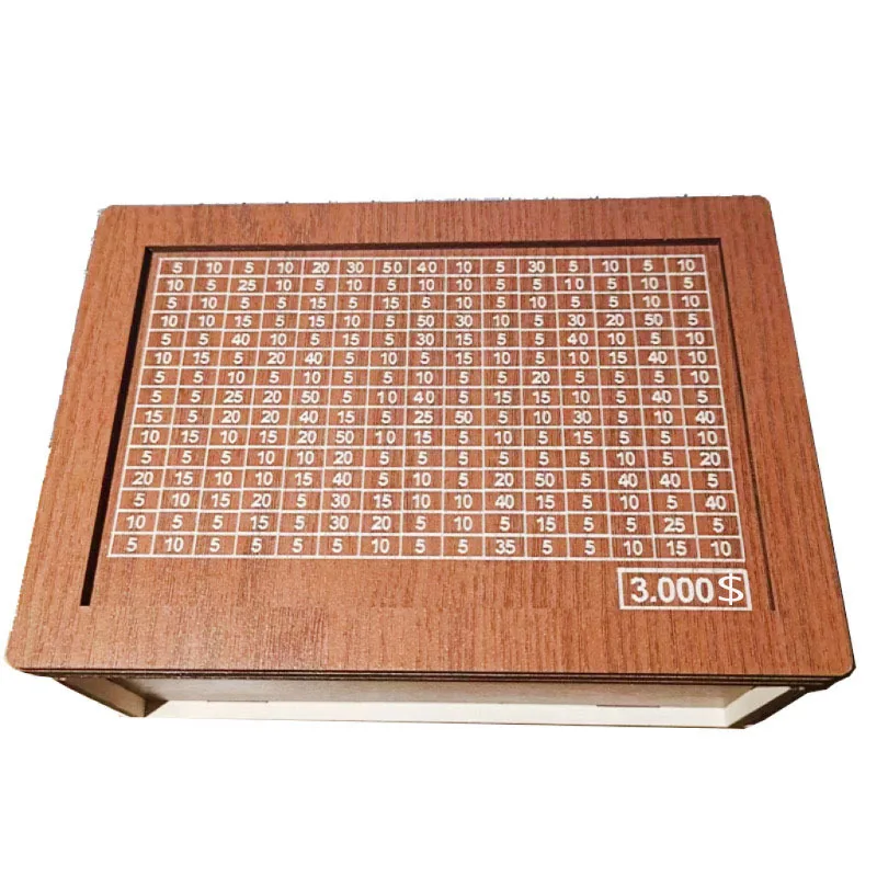 Money Box with Counter Home Quality Counter Dollar Piggy Bank, Kids Gifts, Wooden Crafts