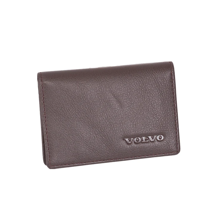 Men Brand Business Genuine Leather Name Card Holder