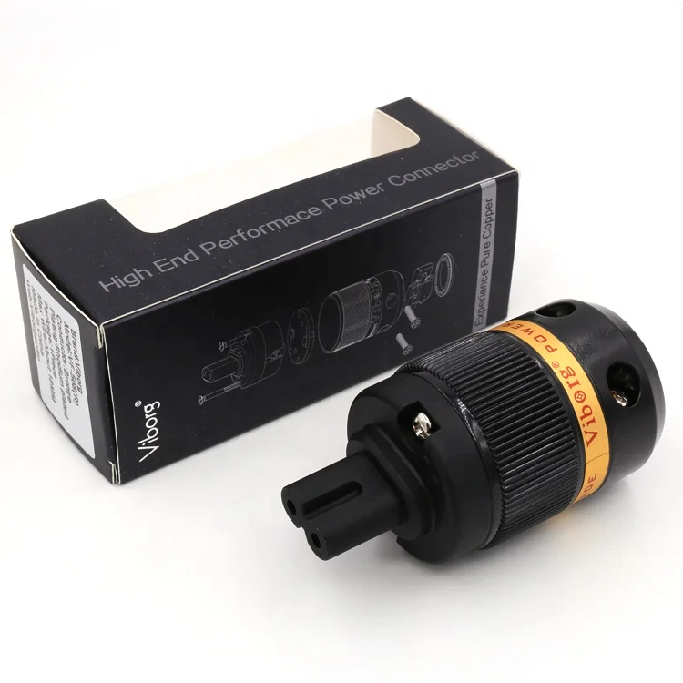 Viborg VF508 Pure Copper AC Power Cord Figure 8 IEC C7 Plug for audio power cable