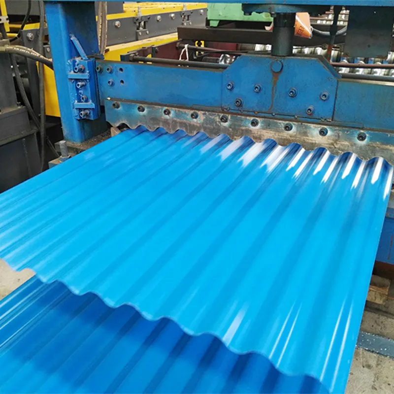 Zinc coated hot dipped prepainted 4x8 22 gauge corrugated roofing sheet galvanized