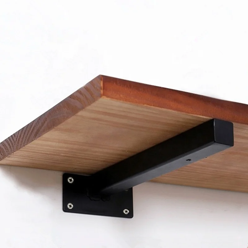 Furniture Hardware Stainless Steel Wall Mounted T type Heavy Support Brackets Triangle Bracket Wall Shelves