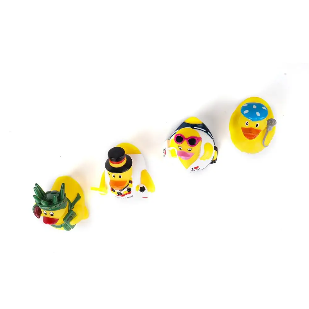 
Mini yellow rubber duck PVC bath toy floating 