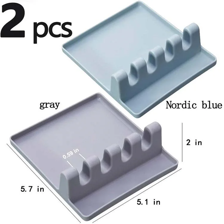 Custom Made Kitchen Utensil Holder Kitchen Silicone Spoon Rest