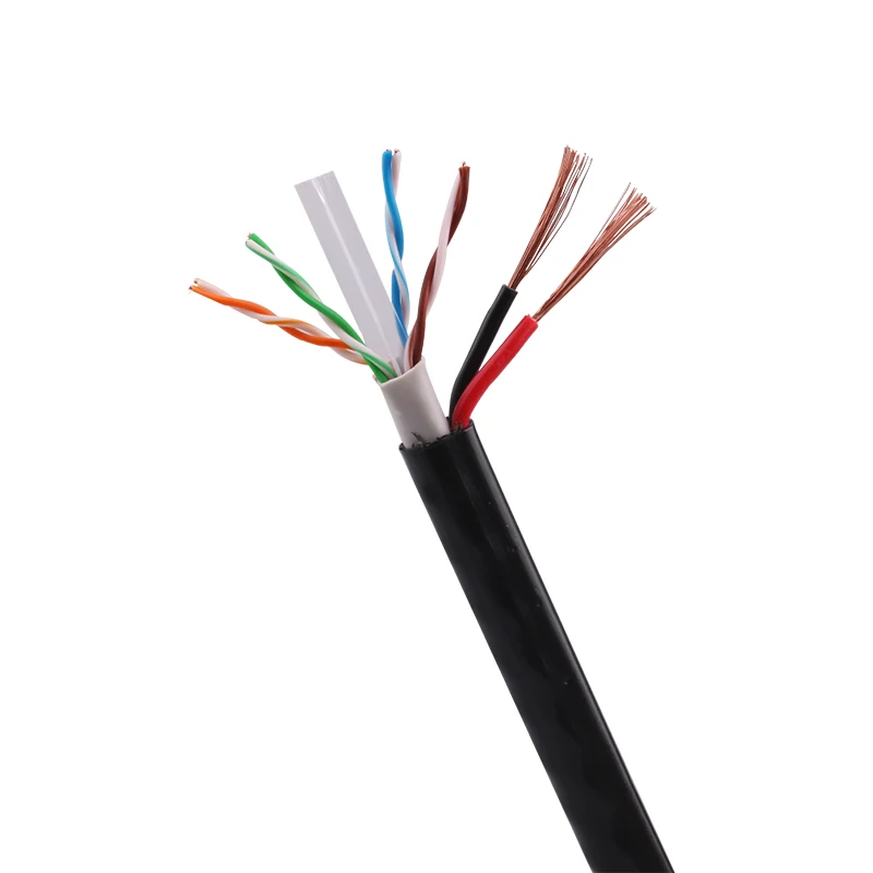 Оптовая продажа CCA 4 пара 8 сердечника 24 Awg провод питания Внешняя Cat5e для камеры видеонаблюдения