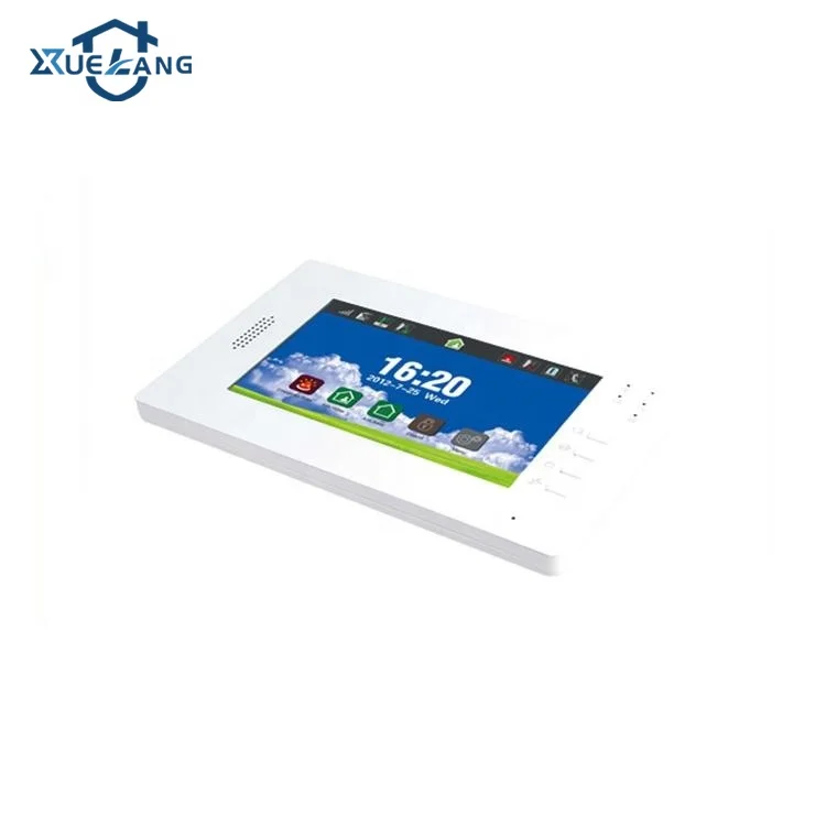 7 inch Color Screen Displays 433 or 868 Mhz Wireless GSM and PSTN Security Burglar Alarms Systems For Smart Home Automation