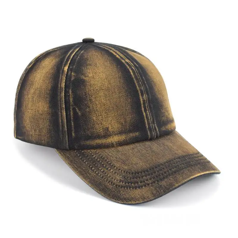 Hot selling retro denim DID hats fashionable sun shading distressed high-quality customization baseball caps