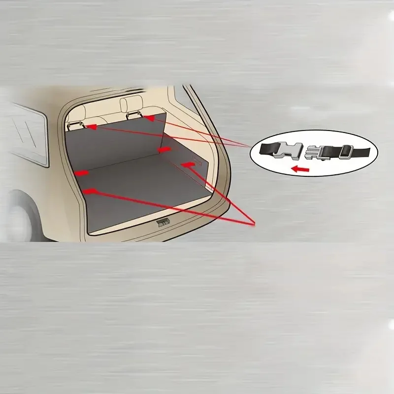 Custom Dog back Seat Cover Durable Waterproof Scratch Resistant SUV Car Travel Safety Vehicle trunk Pet Dog Car Back Seat Mat