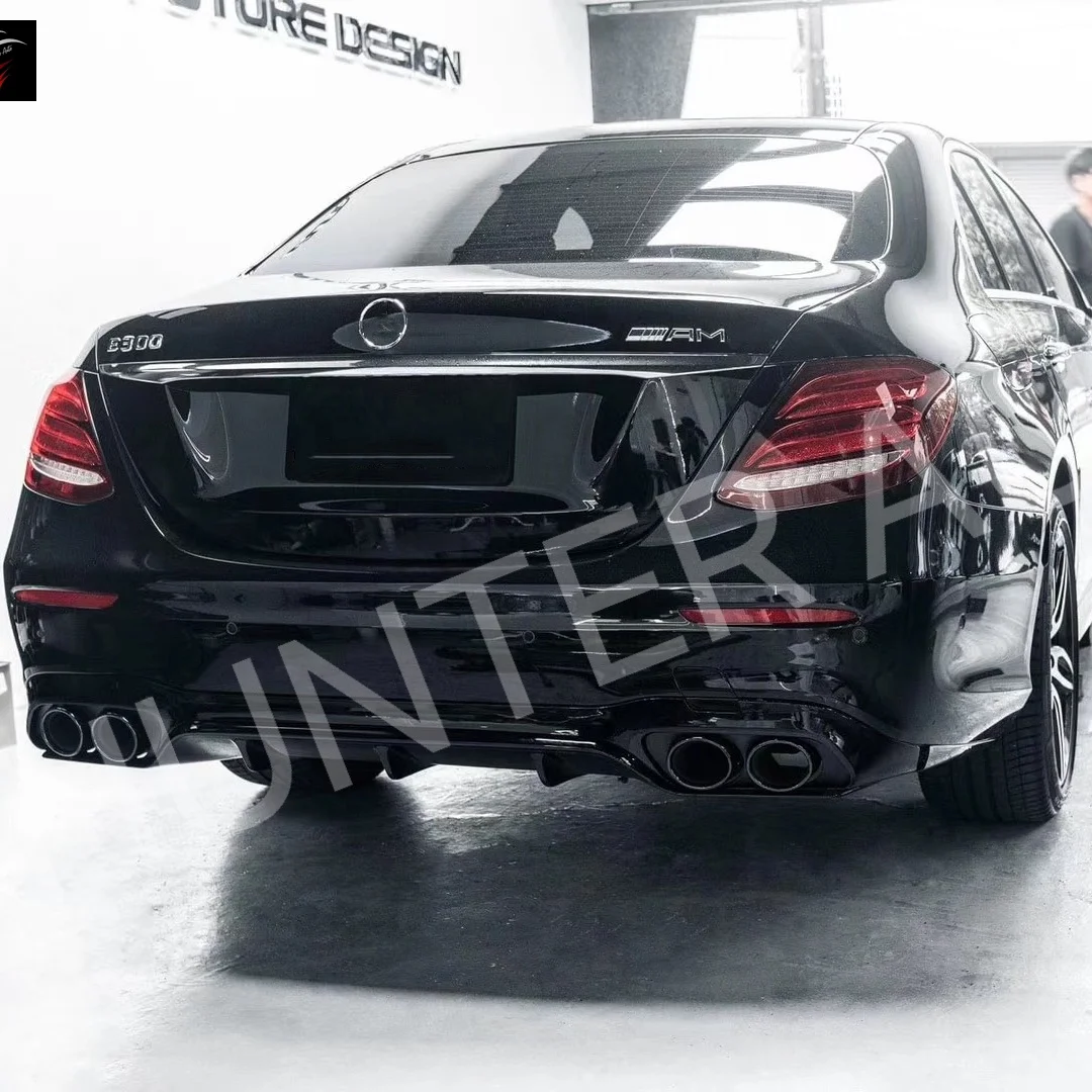 Заводская цена, автомобильные запчасти для Mercedes-Benz E класса W213 e53, Модернизированный до e63 AMG, задний диффузор с выхлопными наконечниками