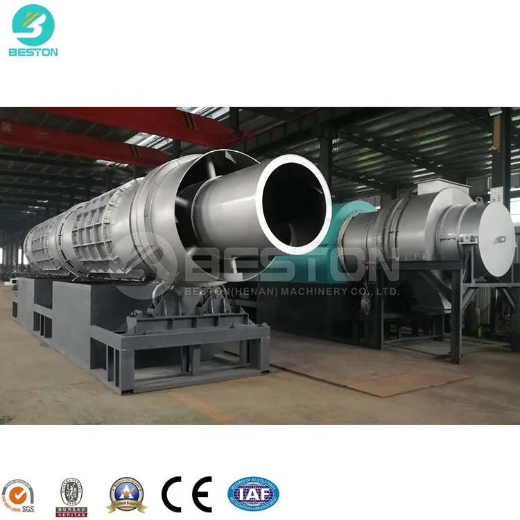 Beston Group New design smokeless biomass carbonization furnace oil sludge charcoal making machine for sale