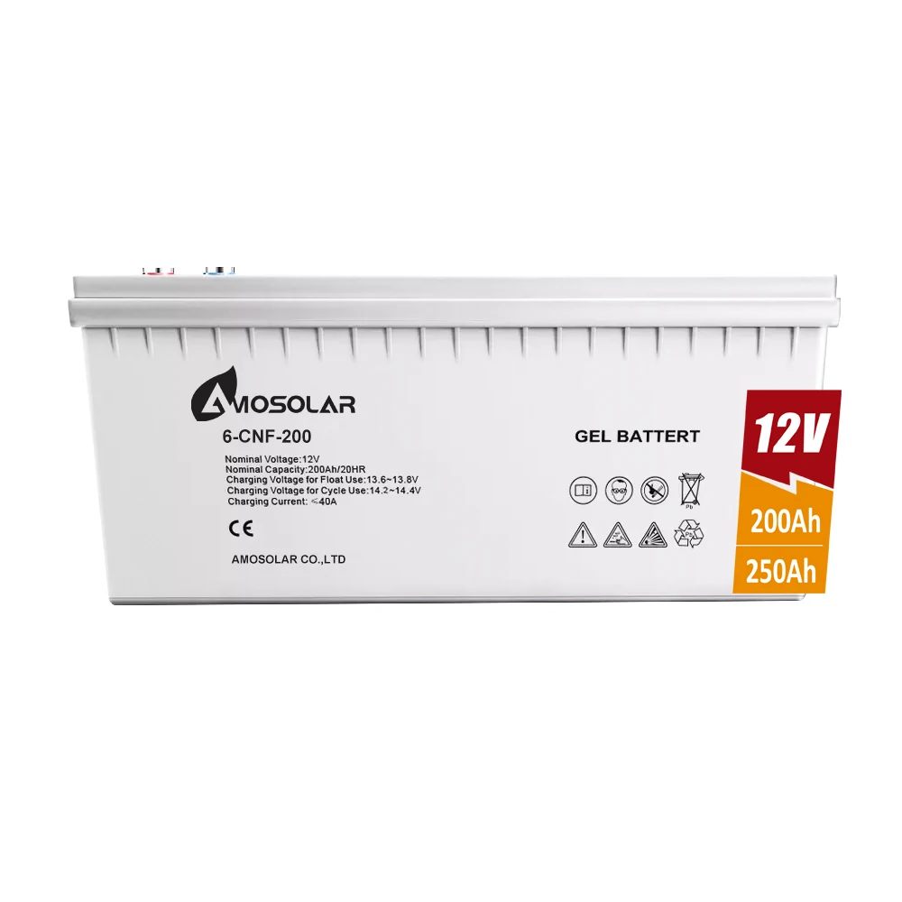 Manufacturer Direct selling 12v 24v 200ah 100ah 50ah 200ah Deep Cycle Gel Battery For Solar Energy Storage