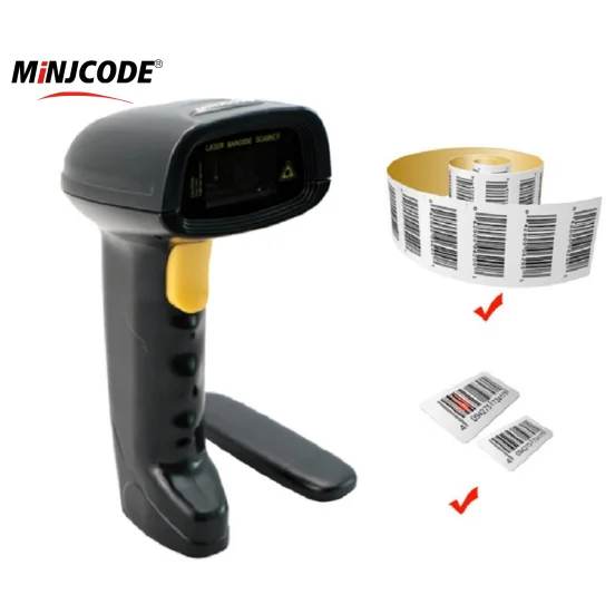 Mj2820 433Mhz 1D Laser Usb Upc/Ean Code Dual Mode Wireless Wired Barcode Scanner For App Payment