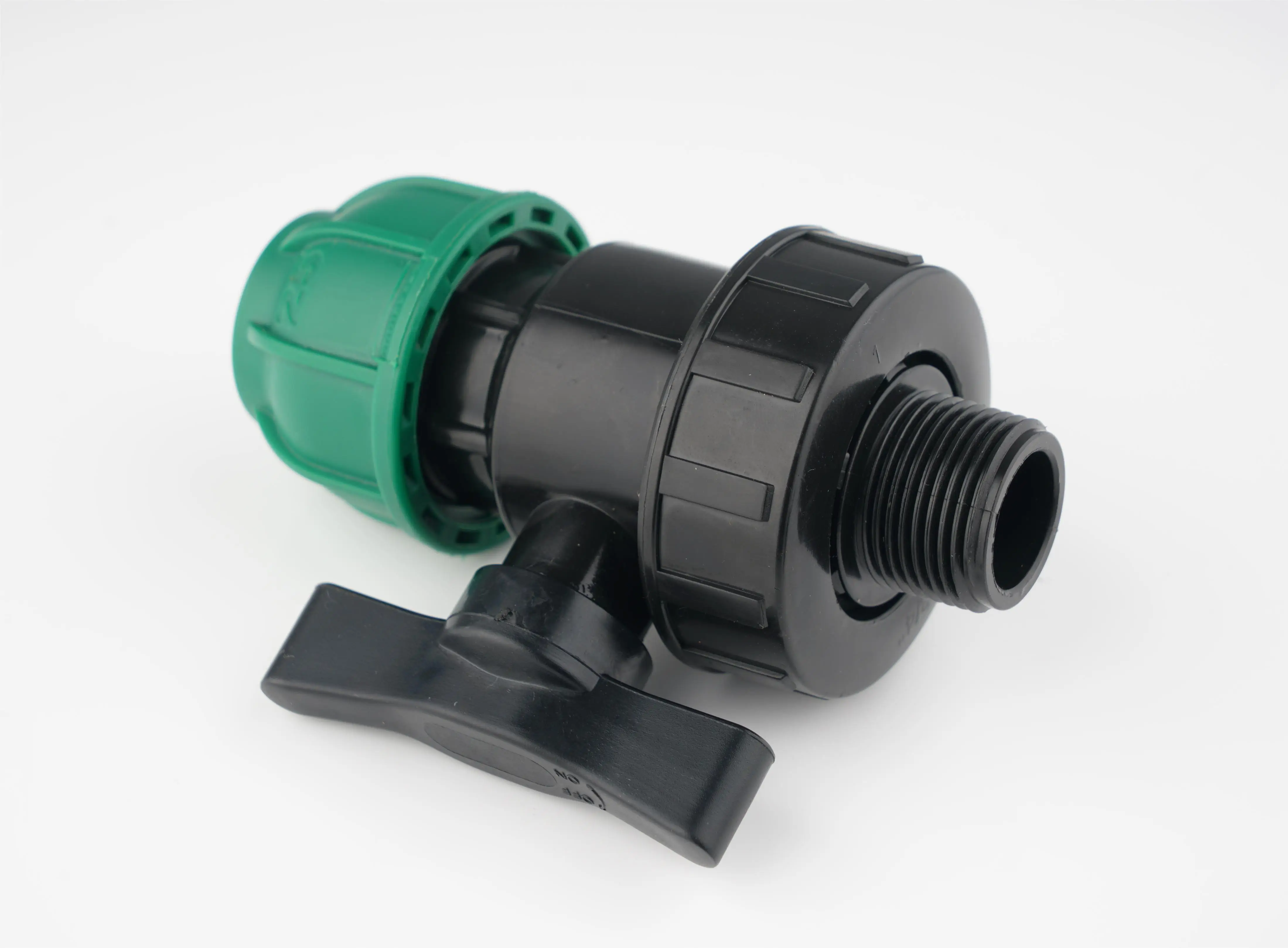 PP Compression Fittings Connection Ball Value For Farm Irrigation Systems
