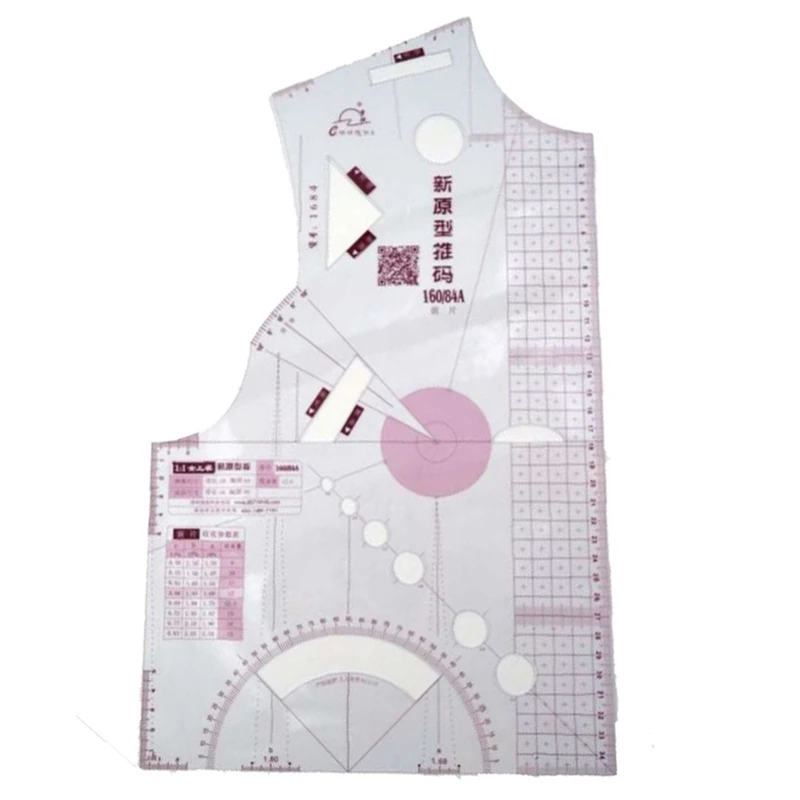 
Ruler Crop Mold 1:1 Fashion Cloth Design School Student Teaching Apparel Drawing Template Garment Prototype Ruler 