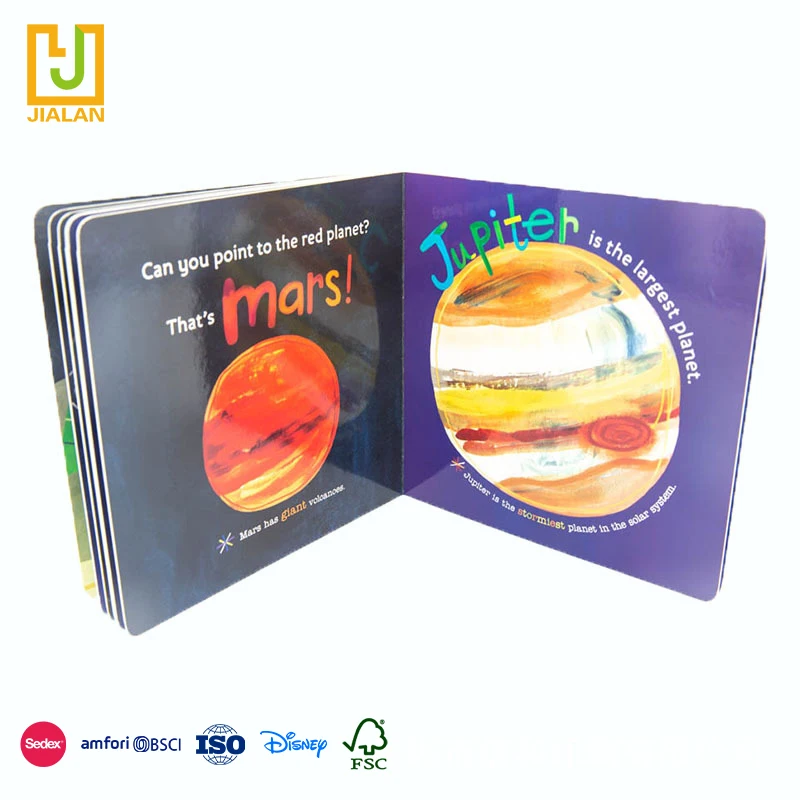 Пользовательский принт в твердой обложке детский комикс для сна детская доска книг печать