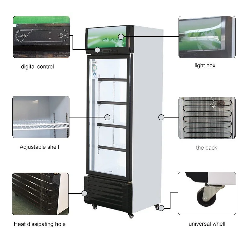 beer freezer refrigerator door counter top freezer curved standard factory manufacturer shipping packing box