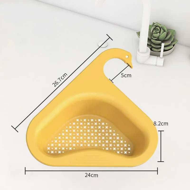Multifunctional kitchen waste Water Sink Drain Basket Hook type  Plastic Rubbish Filter basket