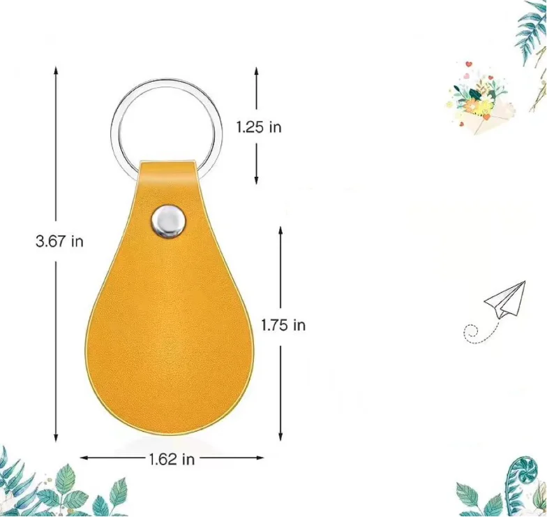 Hot Sales High Quality RFIDNFC Custom PU Leather Keychain DIY Car Pendant Gift Personalized customization Engraving Logo Keyring