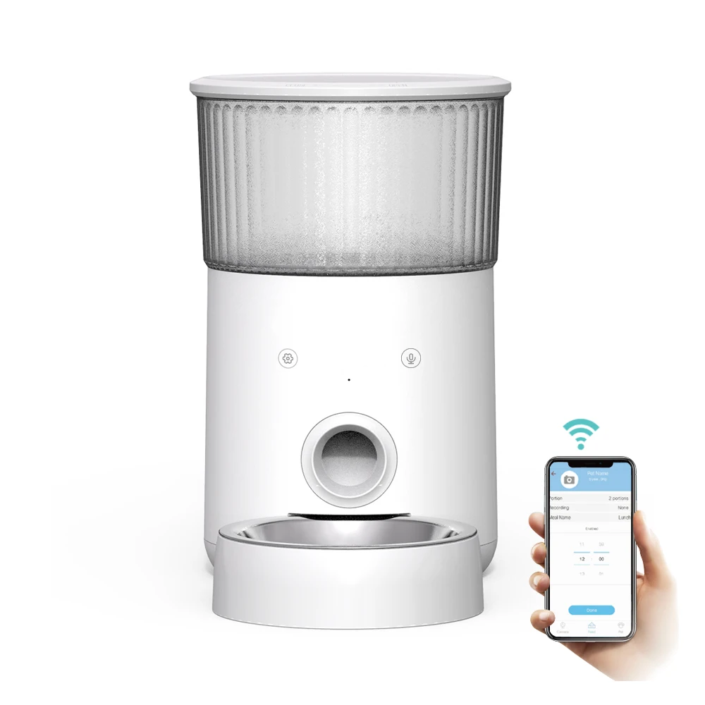 Автоматическая кормушка для кошек и щенков, Wi-Fi, кормушка для домашних животных