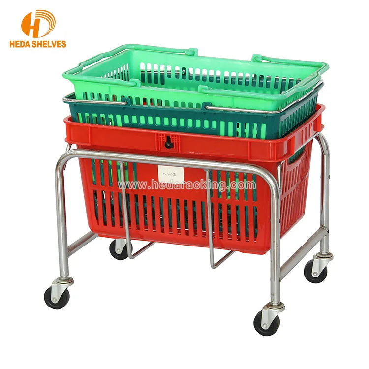 Supermarket Flexible Oem Hand Held Shopping Baskets
