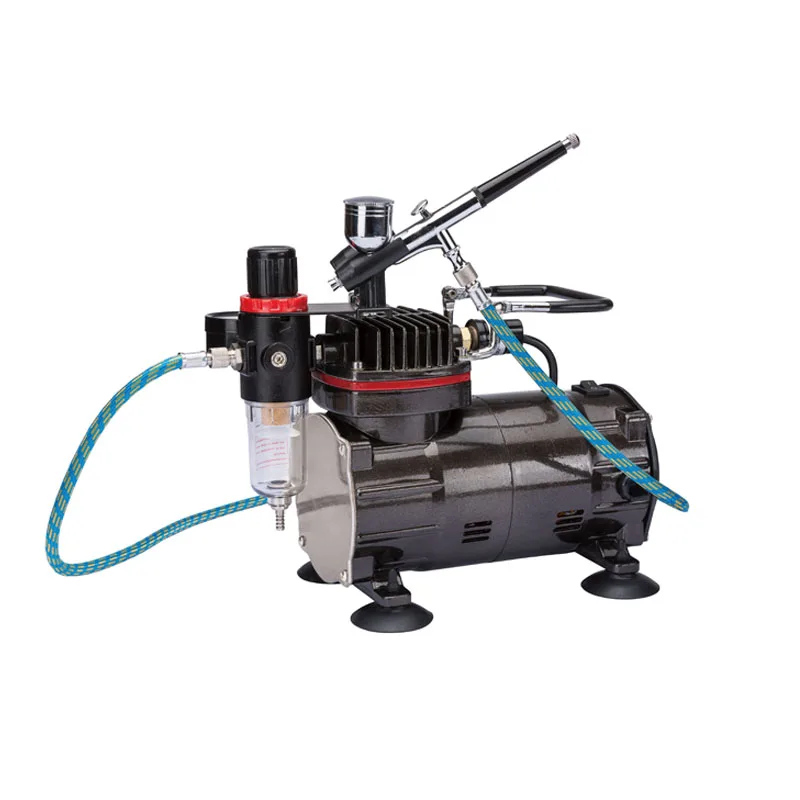 Mini tattoo/airbrush kit portable TC-812K for tattoo model painting airbrush compressor paint spraying