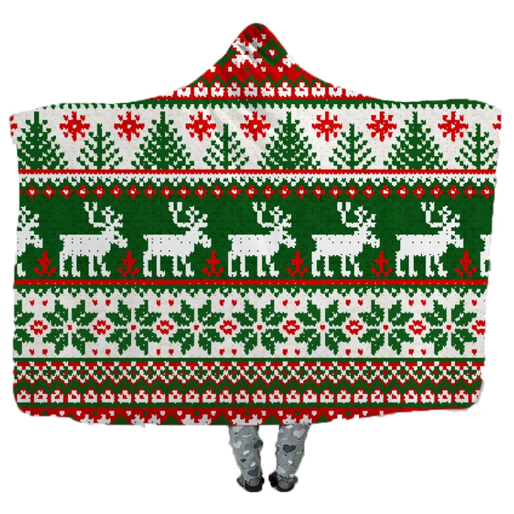 witchy hooded blanket sherpa lined magic hooded TV blanket printed magic hooded blanket cape