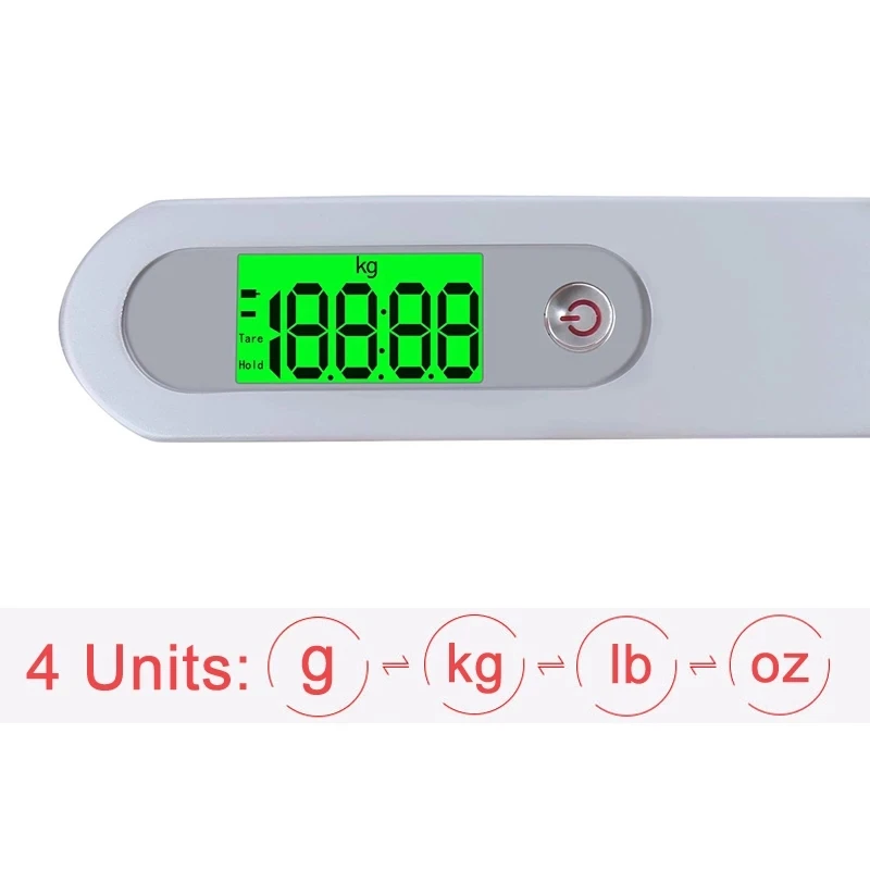 Balance Weighing Hand Belt Scale 50kg Digital Luggage Hanging Scale For Travel Suitcase Hanging Scales