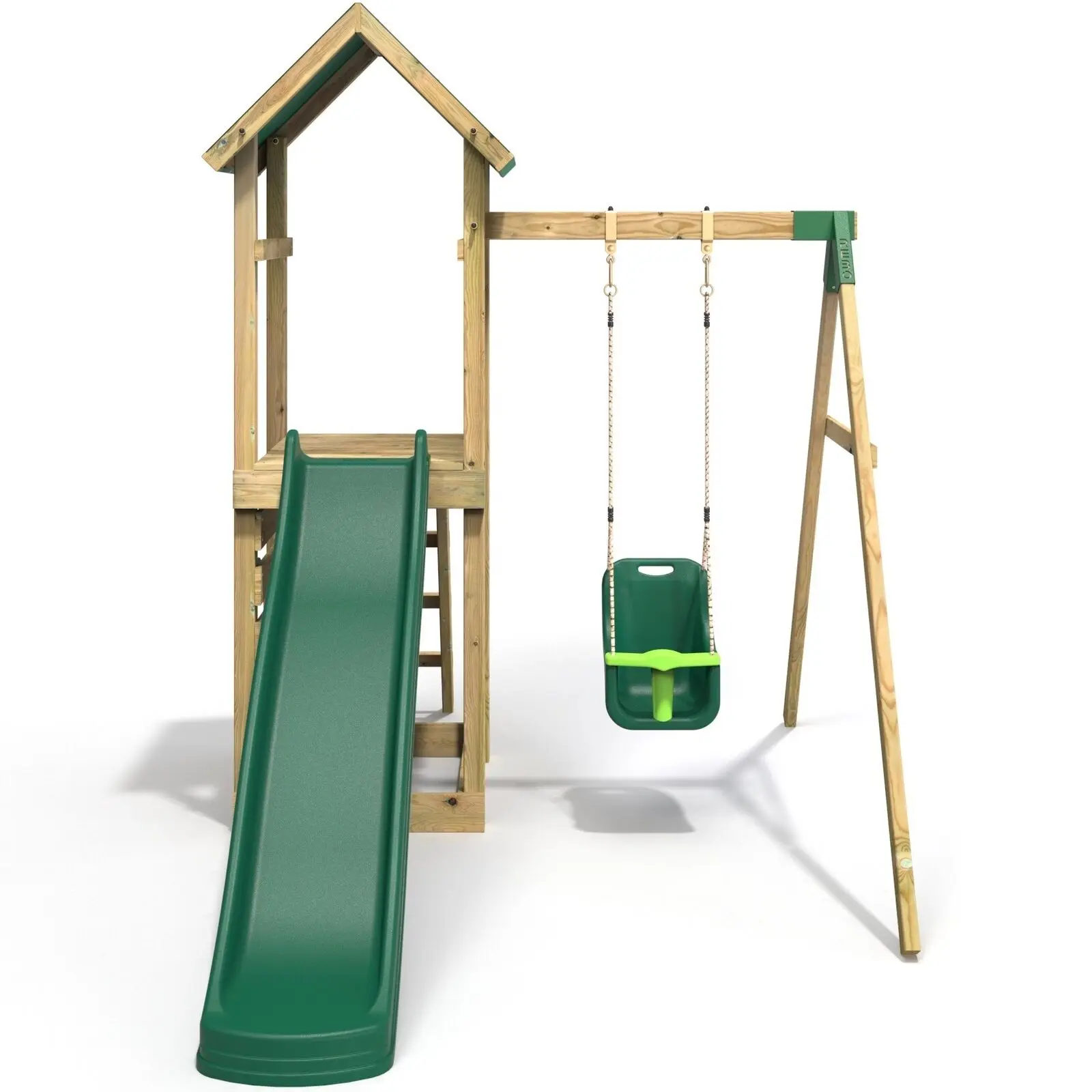 Custom Home Backyard Wood Swings Set With Slide Slide Playground Outdoor Kids Wooden Swing And Slide Set Outdoor For Kids Garden