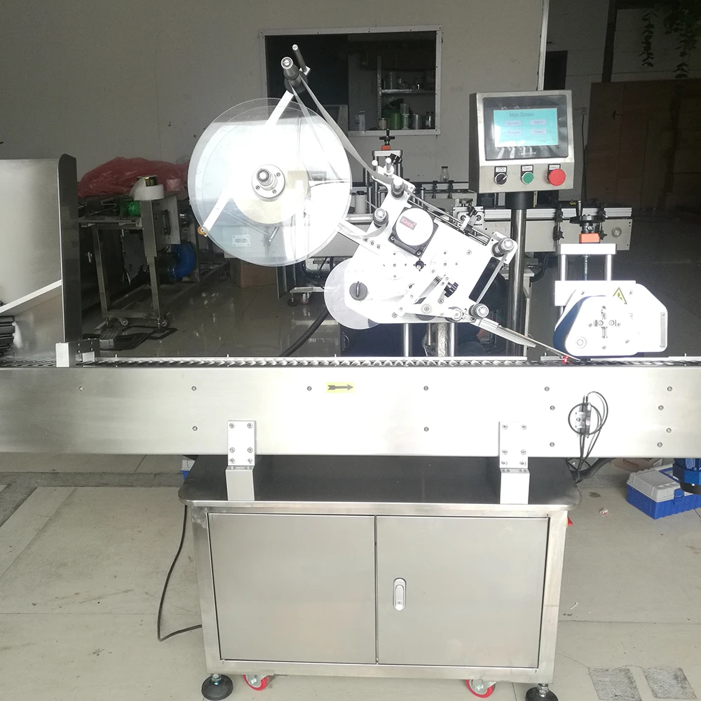 YM215 Automatic wax crayons labeler for syringe label applicator pen labelling machine