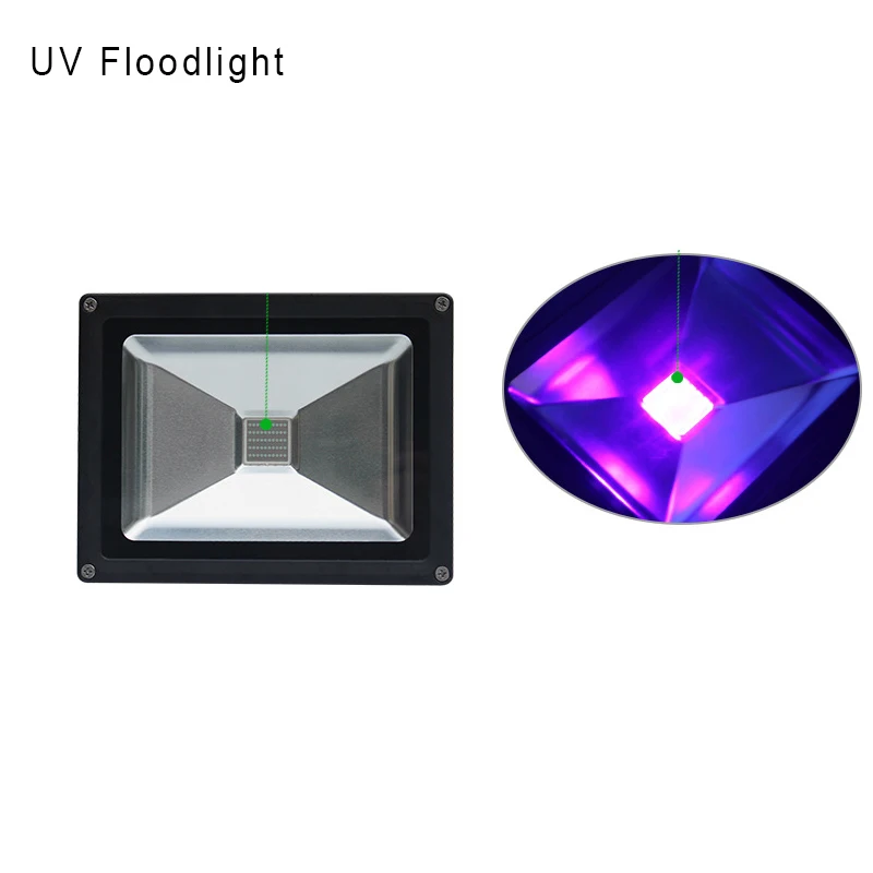 10W 20W 30W 50W IP65 UV LED Floodlight Black Party Stage Lighting Fishing Aquarium DJ disco Club Light