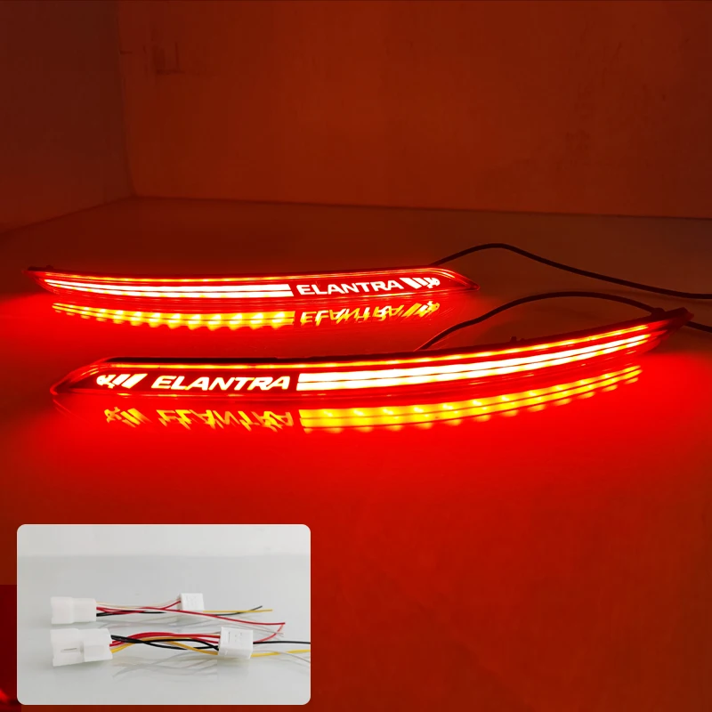 High Quality LED Rear Bumper Reflector  Best Selling LED Rear Bumper Lights for Hyundai Elantra 2016 2017 2018 2019 2020 2022