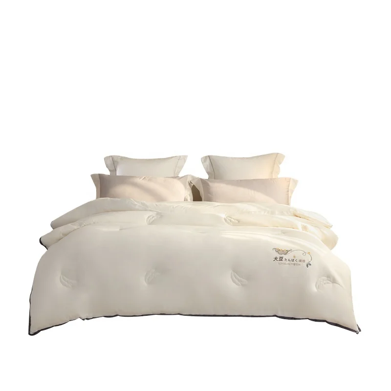 factory direct sale  winter thick bacteriostat sybean fiber  white soft bedding quilt