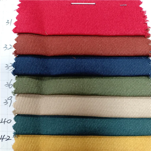 Good quality cotton spandex fabric roll woven textiles 97 cotton 3 spandex twill men pants fabric