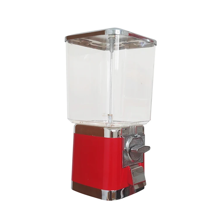 Customized trapezoid capsule vending machine rubber bouncy ball candy gumball capsule gifts vending machine