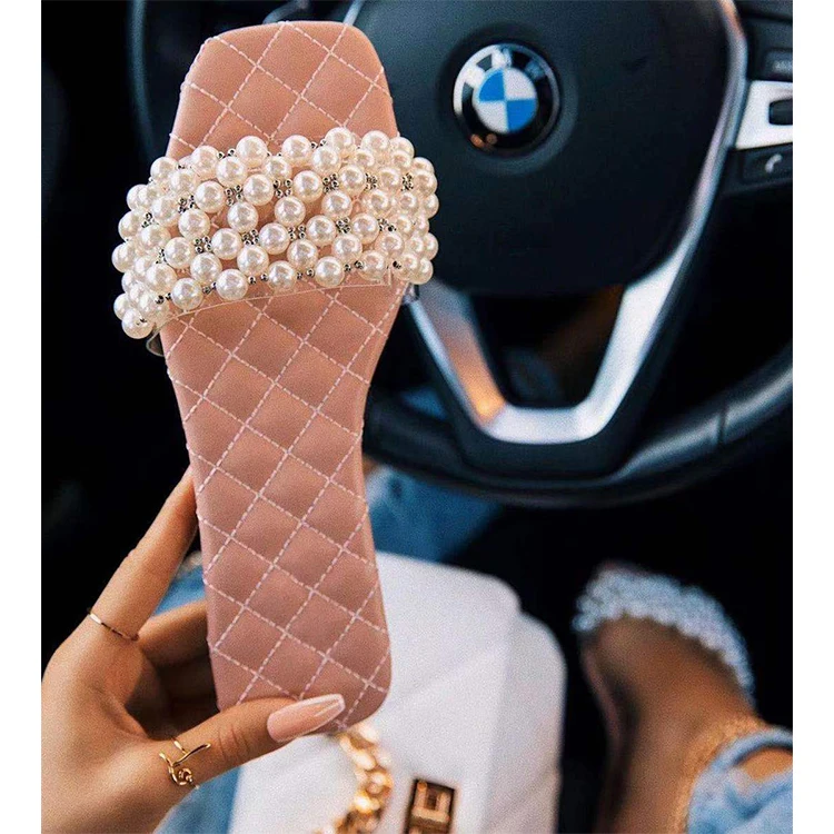 Summer Hot Selling Women Small Fragrance Wind Square Toe Sandals Solid Color Office Comfortable Breathable Outing