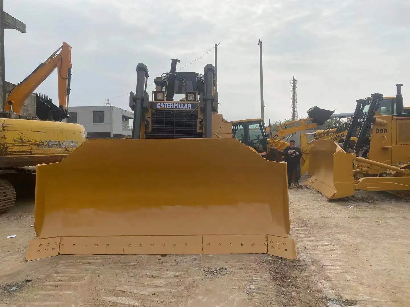 Used CAT Bulldozer 8 tons D8R CAT Brand Crawler Bulldozers