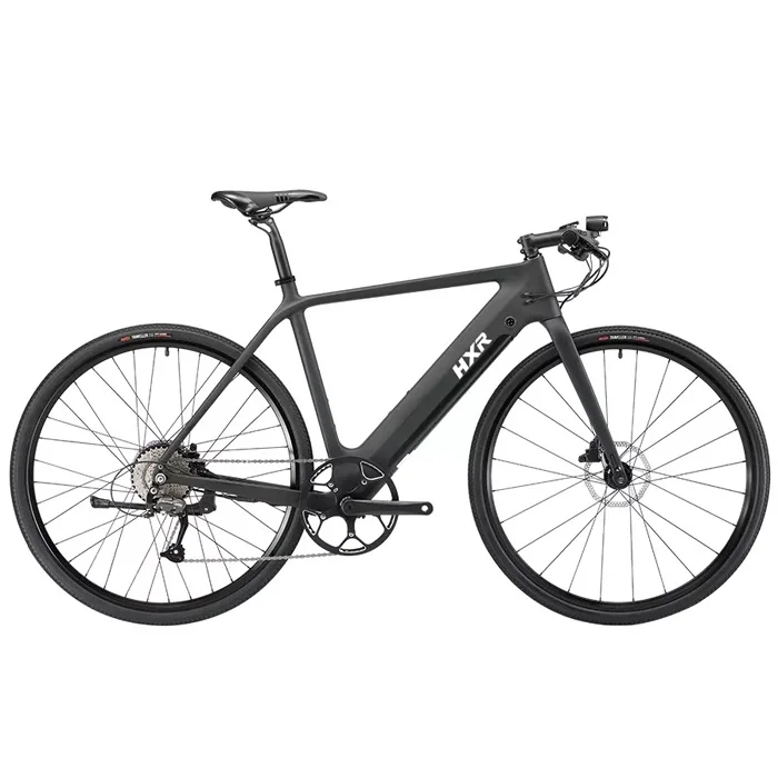 700C mid drive integrated battery carbon fiber electric bicycle