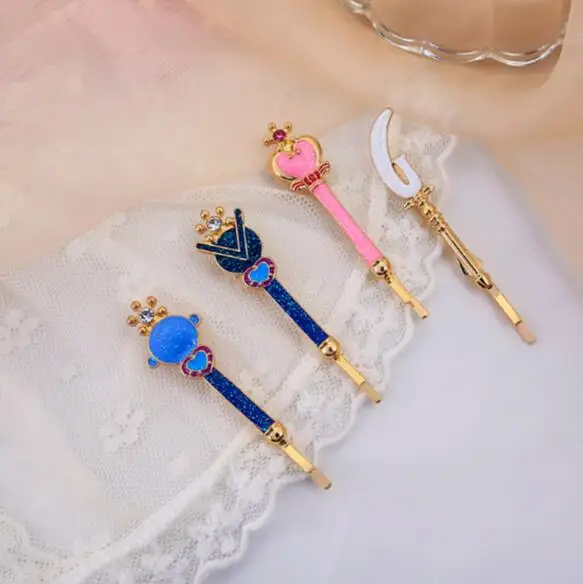 wholesale fashion girls crystal hair clips metal hair clips bling hair clips for women girls accessories