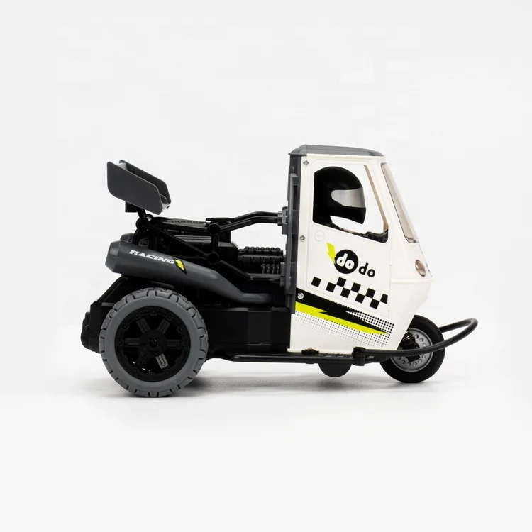 Hot Selling 1/16 Scale 3-wheels RTR Remote Control Mini RC Car Spray Electric Tricycle DODO Car Toys With Green
