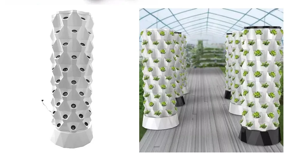 80 горшков гидропонная система для выращивания башен набор аэропоники комнатных и наружных растений