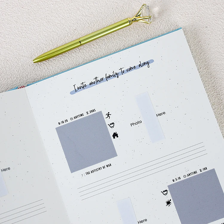 Custom Hardcover Date Night Games Adventure Challenge Couples Scratch Off Book for Anniversary Wedding Gift