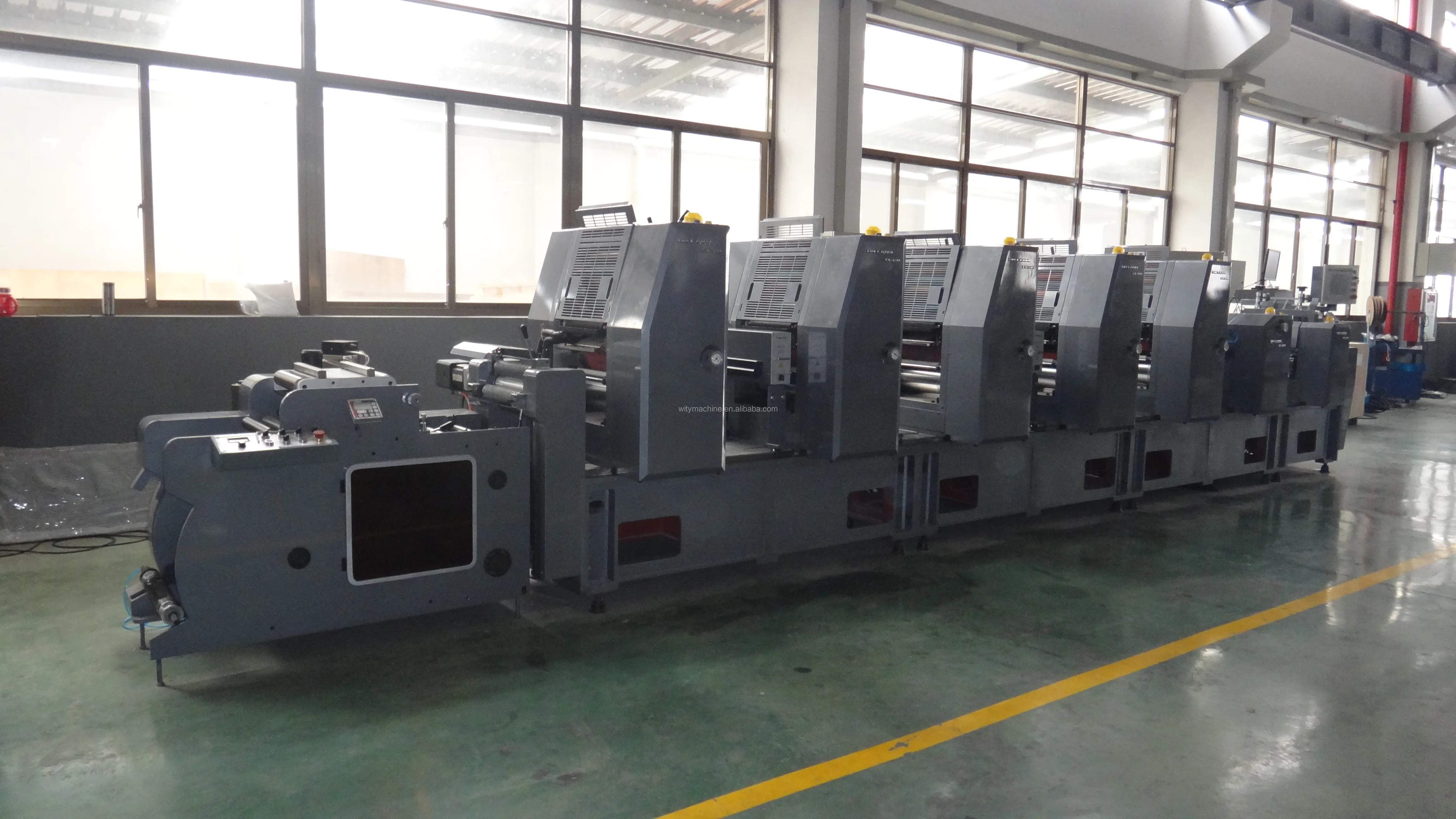 Intermittent Label Offset Printing Machine 4 5 6 8 10 Colors with Servo Control System
