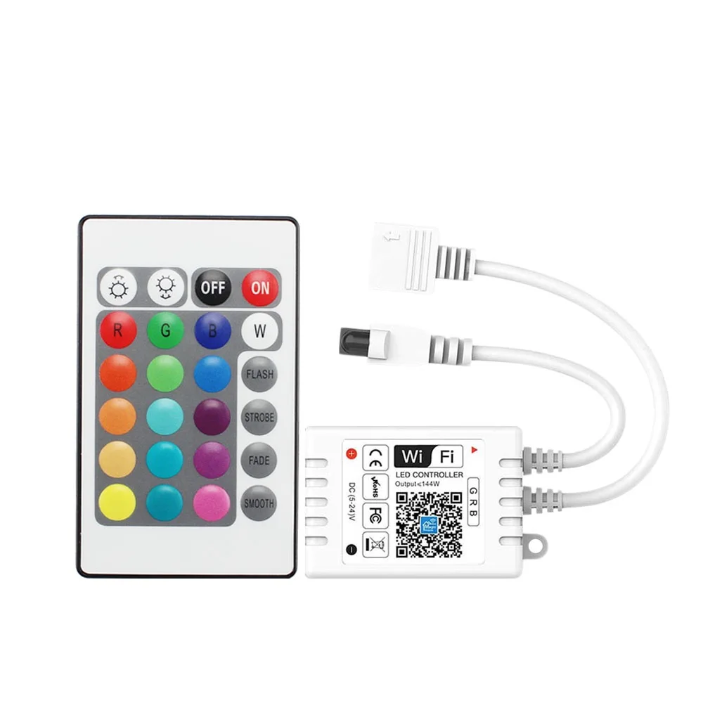 
Single Dual Output Smart 24keys IR Remote Magic Home WIFI Control Led Controller 