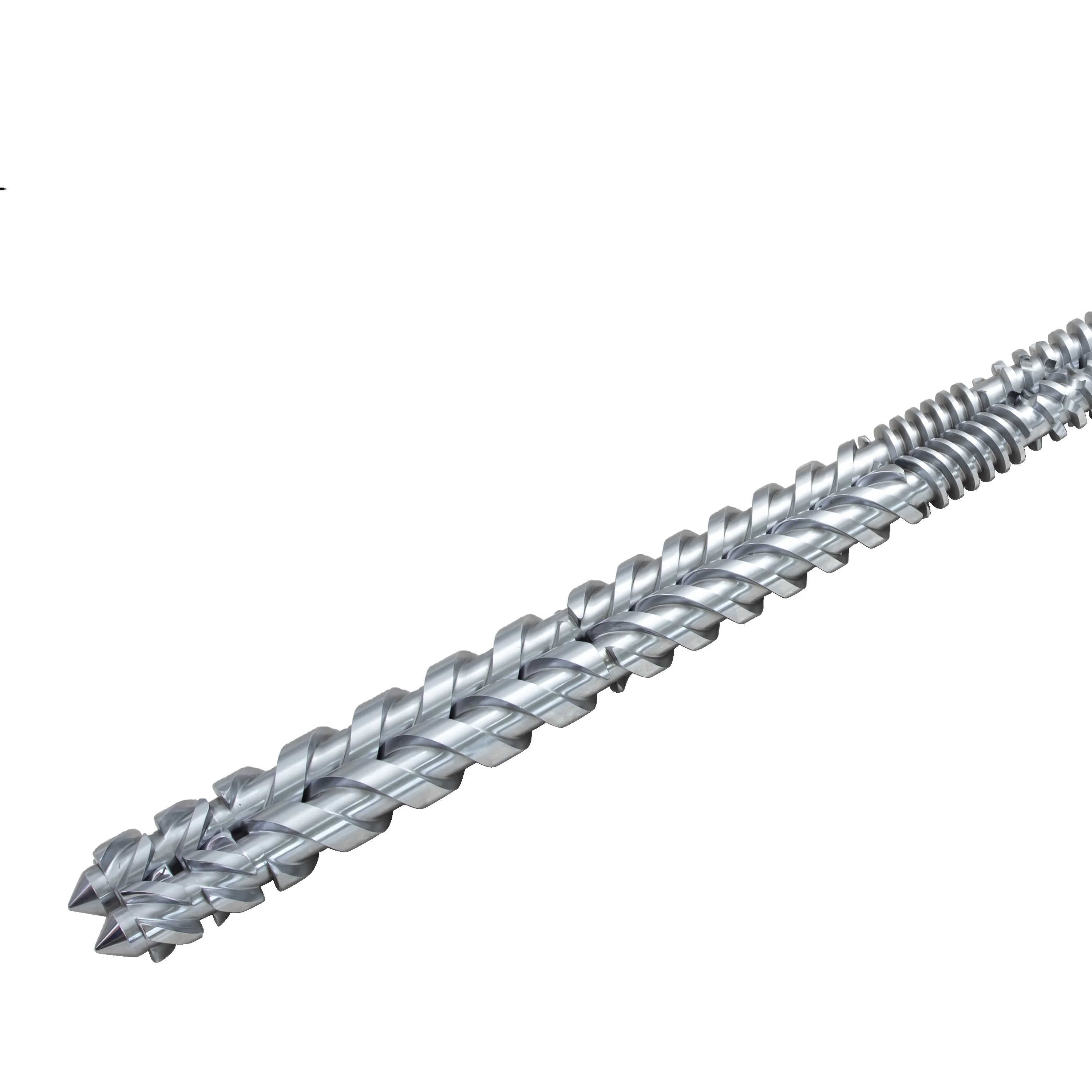 
parallel twin screw barrel for food extruder or inflating food extruder double co-rotation screws 