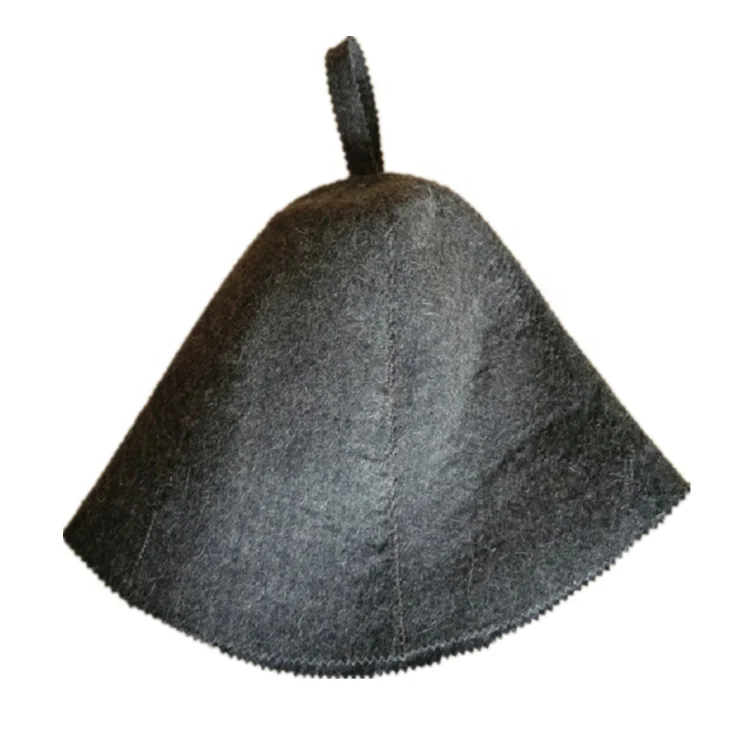 Custom high quality 100% wool russian felt sauna hat
