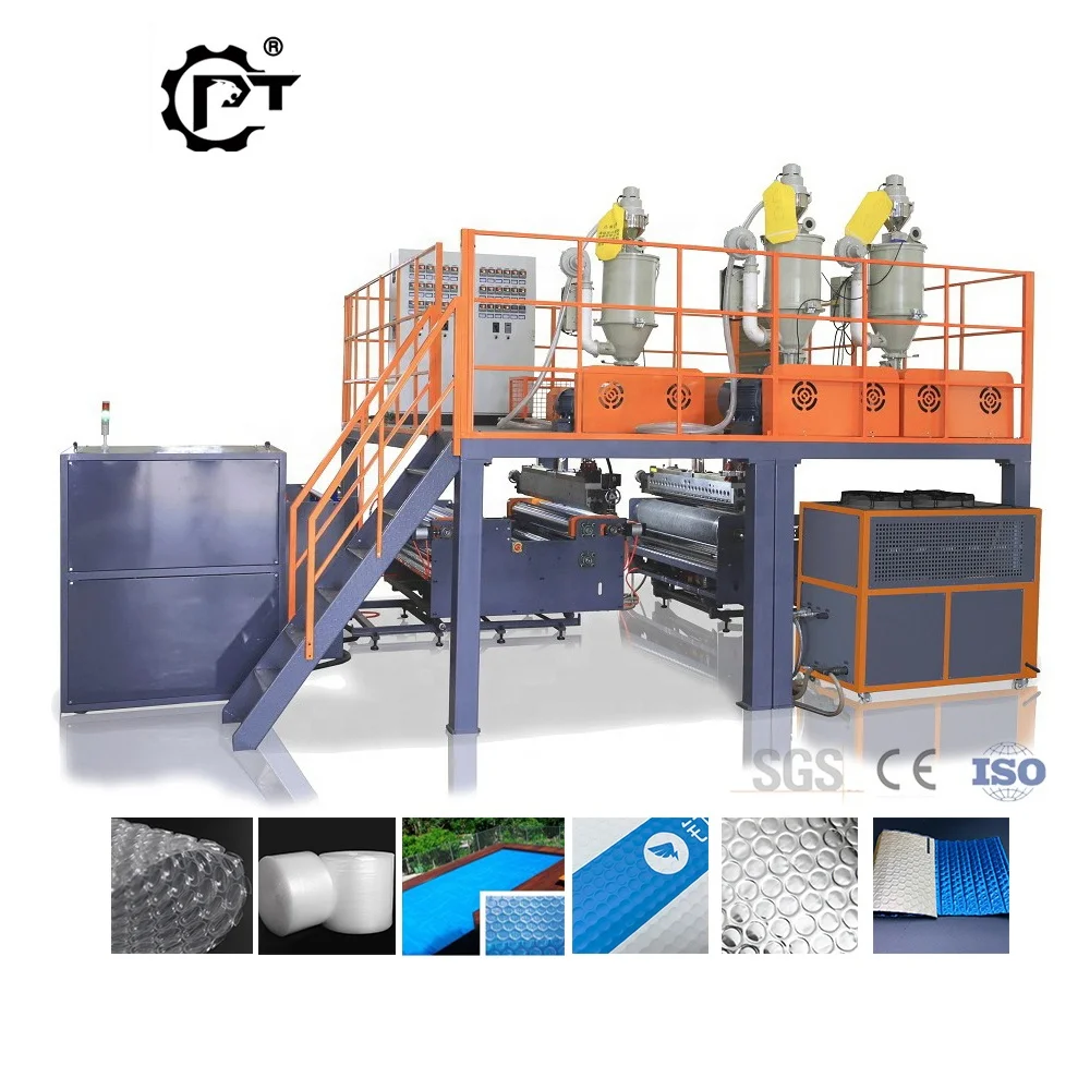 All GSM available labor saving plastic air bubble film wrap sheet making machine