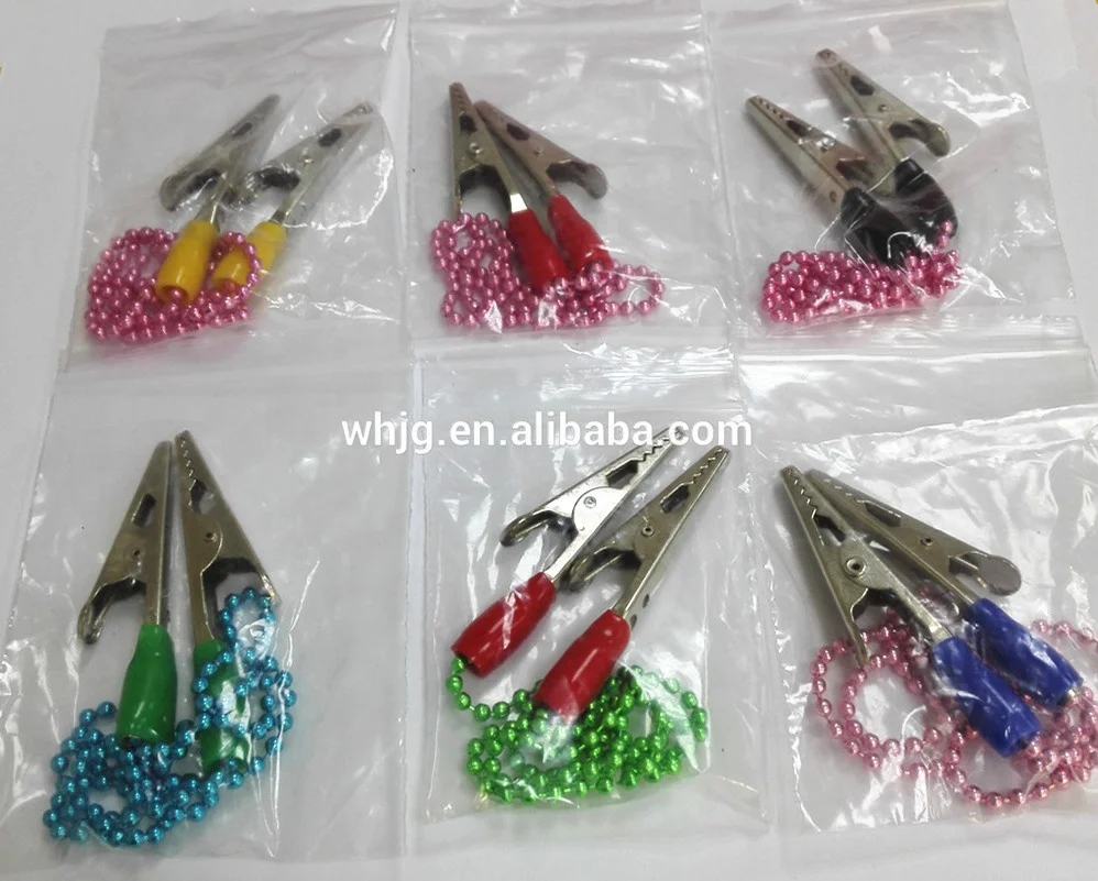 Красочный металлический держатель для стоматологических салфеток гибкая шаровая цепочка нагрудник зажимы типа крокодил