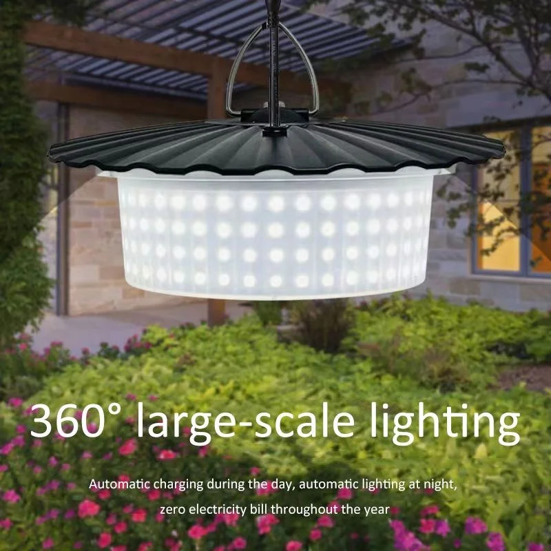 Shingel Solar Shed Barn Light  244 Led Solar Pendant Light 5 Modes Solar Motion Sensor Light With Remote Ip65 Waterproof