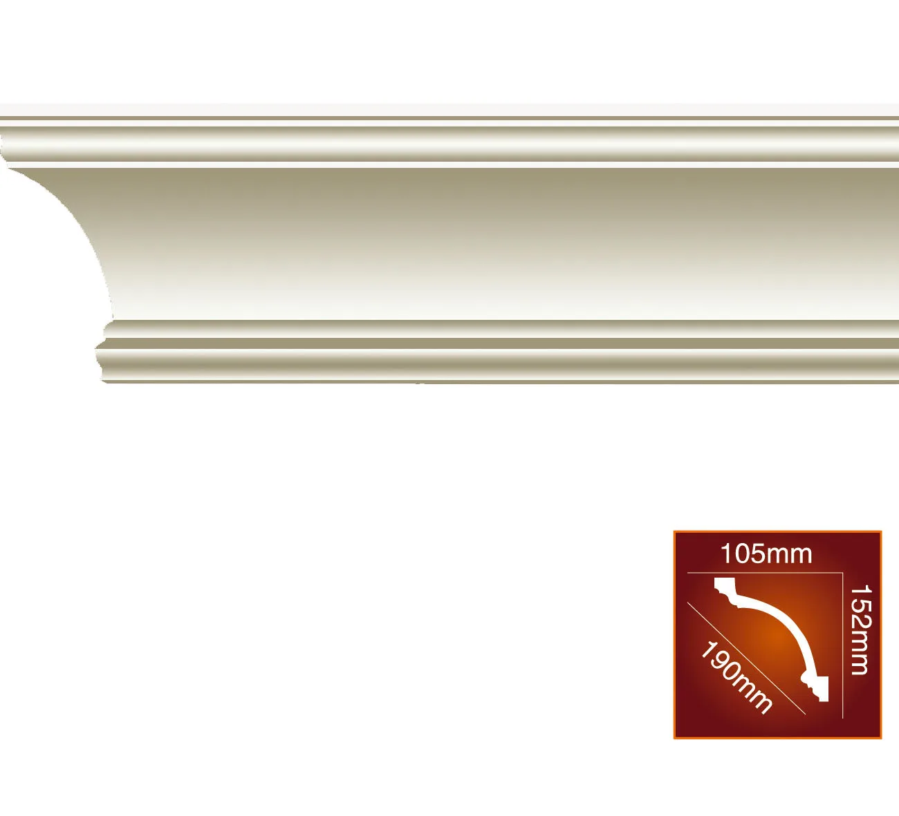 China Manufacturer Made China Home Decoration High Quality PU Plain Cornice Molding Decorative Strip