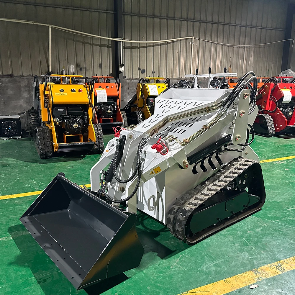 FREE SHIPPING CE EPA New Type Mini Skid Steer Track Loader Walk Behind Crawler EURO5 Skid Steer Loader Attachments for Sale