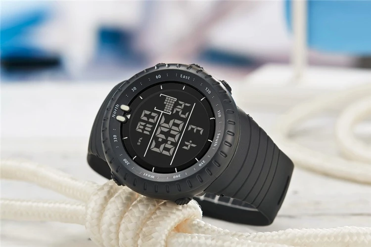 Biden 1113 1 brand digital mens wristwatches silicone black white sports man watches multifunction waterproof calendar week male
